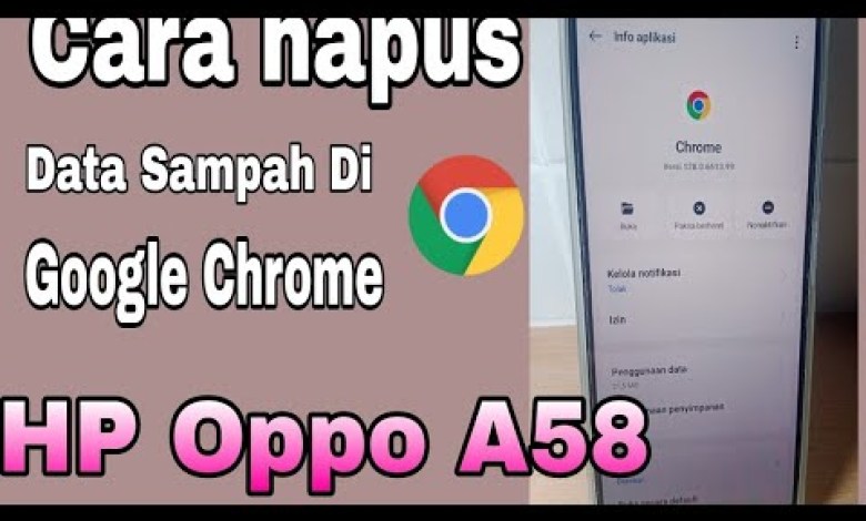 How to Delete Data and Trash on Google Chrome on Oppo A58 How to Delete Data and Trash on Google Chrome on Oppo A58
