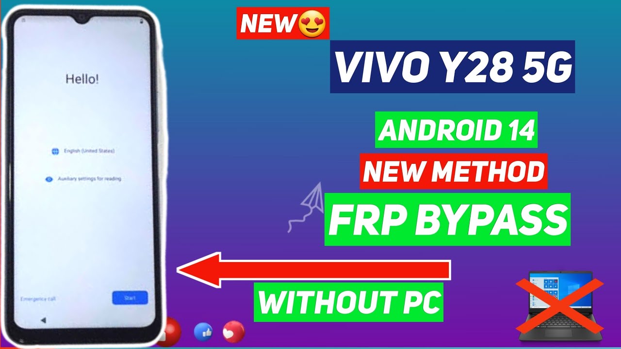 Unlock VIVO Y28 5G Without PC | Android 14 | New Method for FRP Bypass Unlock VIVO Y28 5G Without PC | Android 14 | New Method for FRP Bypass