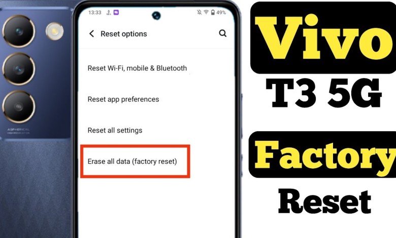How to factory reset Vivo T3 5G || Vivo T3 5G ko How to factory reset Vivo T3 5G || Vivo T3 5G ko