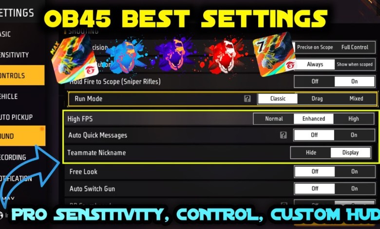 Free Fire Control Setting After OB45 Update Full Free Fire Control Setting After OB45 Update Full