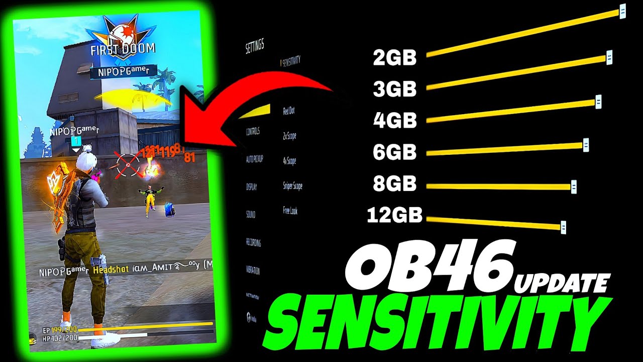 OB46 Update Sensitivity | OB46 Update Free Fire OB46 Update Sensitivity | OB46 Update Free Fire