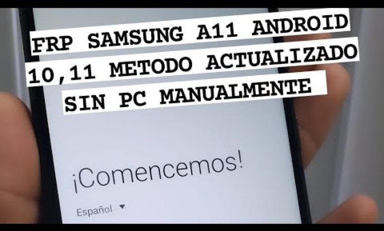 FRP SAMSUNG A11 ANDROID 10,11 SIN PC MANUALMENTE FRP SAMSUNG A11 ANDROID 10,11 SIN PC MANUALMENTE