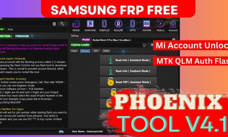 Phoenix service tool Latest Update 4.1 | Samsung Frp Phoenix service tool Latest Update 4.1 | Samsung Frp