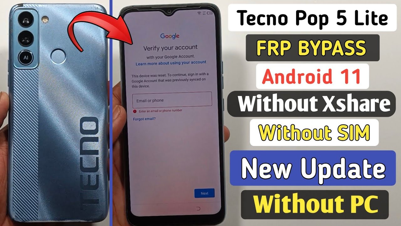 Unlock Tecno Pop 5 LITE FRP on Android 11 | What’s the secret to bypassing FRP on Tecno BD4i? Unlock Tecno Pop 5 LITE FRP on Android 11 | What’s the secret to bypassing FRP on Tecno BD4i?