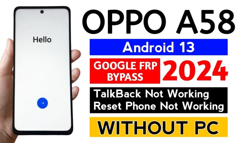 Oppo A58 (CPH2577) Frp Unlock Android 13 WITHOUT PC | Oppo A58 (CPH2577) Frp Unlock Android 13 WITHOUT PC |