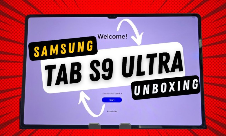 Samsung Galaxy Tab S9 Ultra Unboxing Initial Samsung Galaxy Tab S9 Ultra Unboxing Initial
