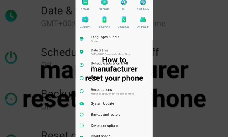 How to reset your phone in just 50 seconds#infinix How to reset your phone in just 50 seconds#infinix