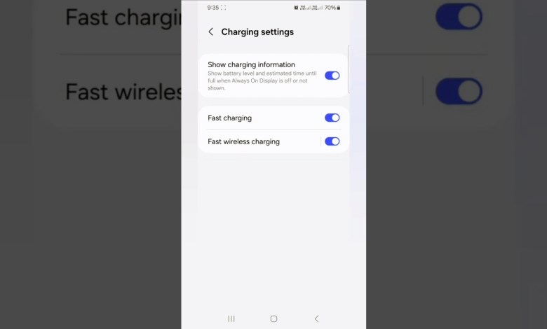 Turn on fast charging in Samsung S23 #shorts Turn on fast charging in Samsung S23 #shorts