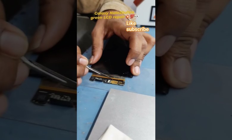 galaxy Note20ultra Green LCD repair #mobile galaxy Note20ultra Green LCD repair #mobile