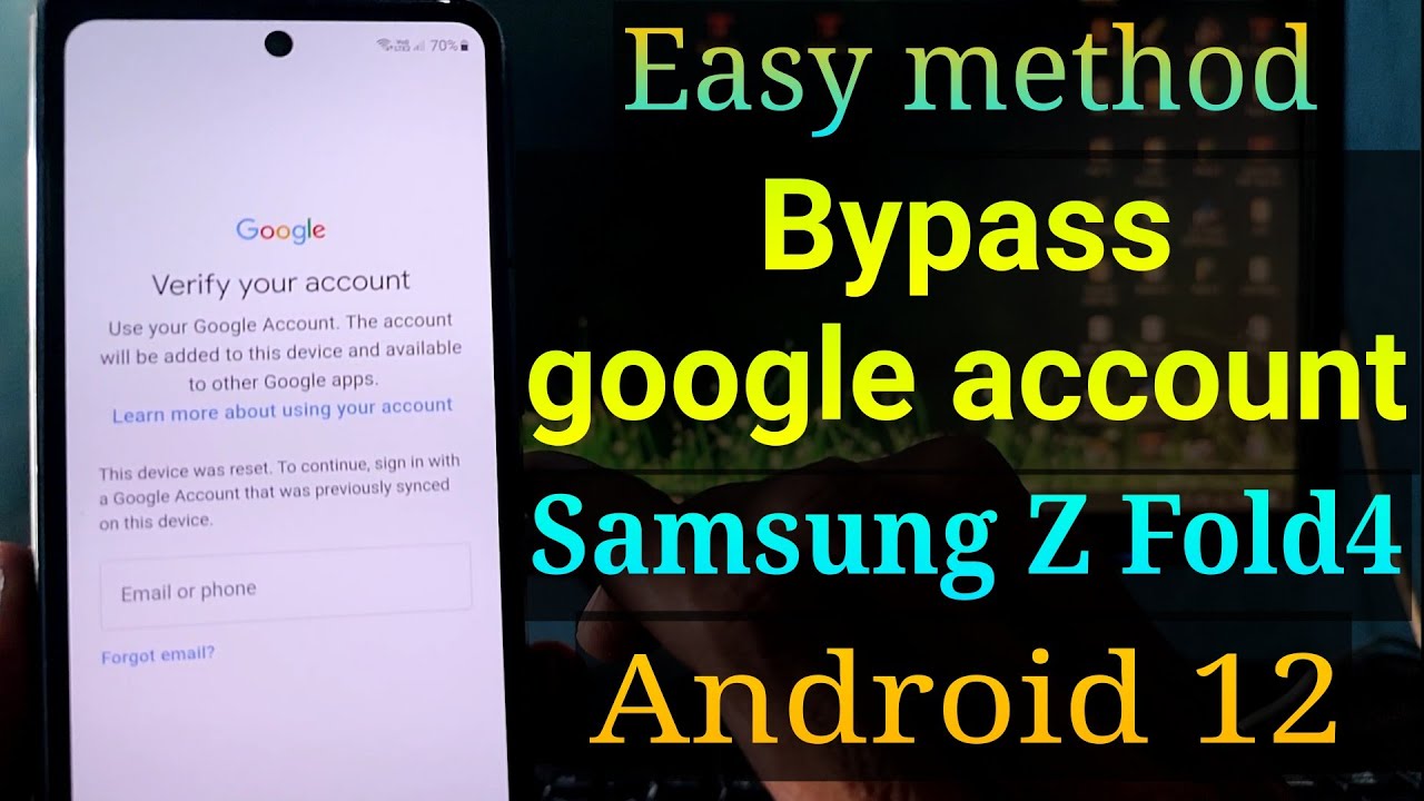 Unlock Samsung Galaxy Z Fold4 Google account with FRP bypass Unlock Samsung Galaxy Z Fold4 Google account with FRP bypass