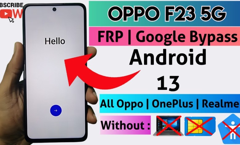 Oppo F23 5G FRP Bypass Android 13 | All Oppo, OnePlus, Oppo F23 5G FRP Bypass Android 13 | All Oppo, OnePlus,