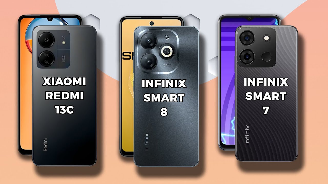 Xiaomi Redmi 13c vs Infinix Smart 8 vs Infinix Smart 7 Xiaomi Redmi 13c vs Infinix Smart 8 vs Infinix Smart 7
