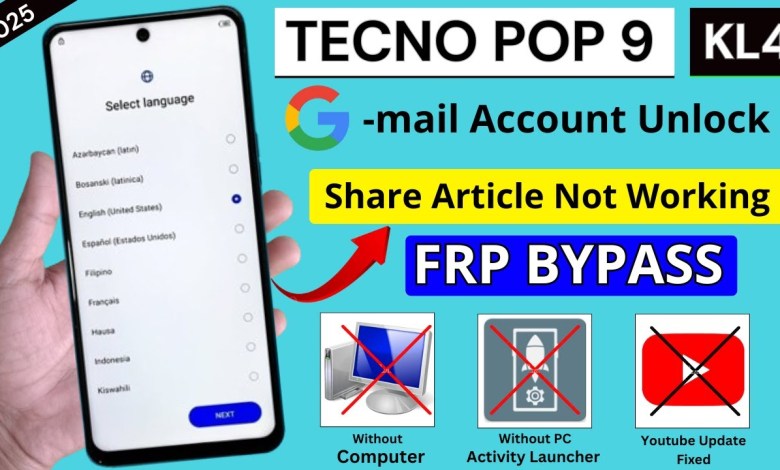 Unlock Tecno Pop 9 Frp Without PC | Share Option Disabled Unlock Tecno Pop 9 Frp Without PC | Share Option Disabled