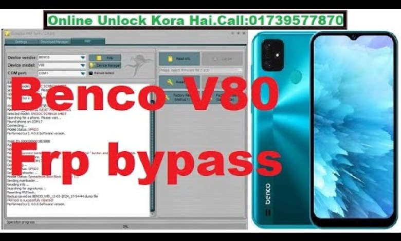 Benco V80 Frp bypass Octoplus FRP Tool by Mobile Unlock Benco V80 Frp bypass Octoplus FRP Tool by Mobile Unlock