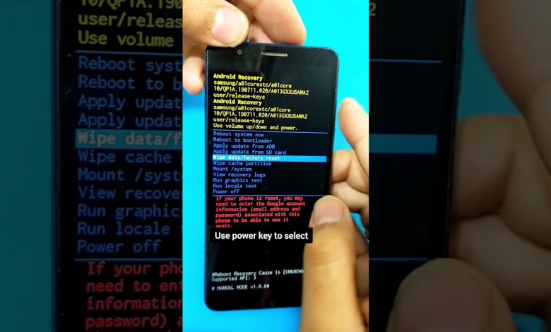 Samsung A01 Core Pattern Unlock | Hard Reset | Factory Samsung A01 Core Pattern Unlock | Hard Reset | Factory