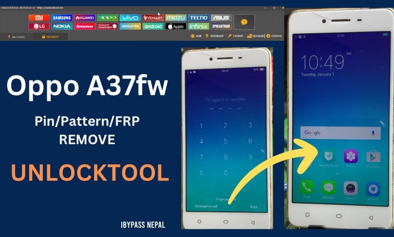 Oppo A37 pattern unlock frp unlock unlocktool Oppo A37 pattern unlock frp unlock unlocktool