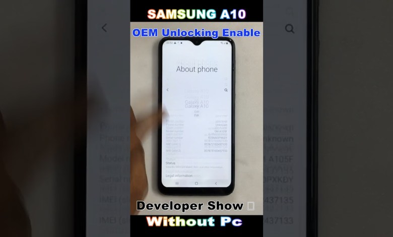 Samsung A10 Developer Options Settings Not Showing Samsung A10 Developer Options Settings Not Showing