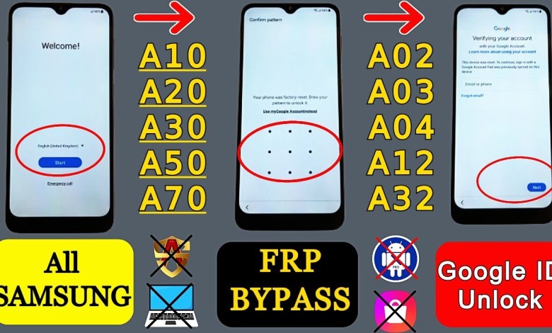 All Samsung A02,A03,A04,A10,A30,A20,A50,A12 FRP All Samsung A02,A03,A04,A10,A30,A20,A50,A12 FRP
