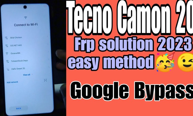 Tecno Camon 20 latest security November 2023 Bypass all Tecno Camon 20 latest security November 2023 Bypass all