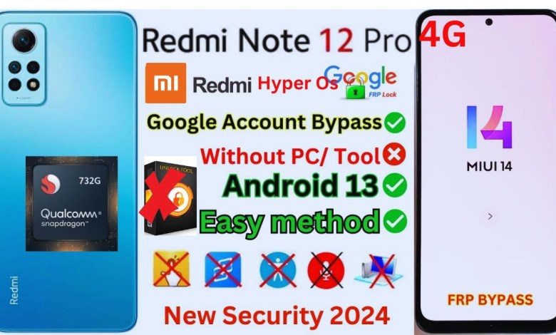Redmi note 12 pro 4G FRP bypass 2024 / Redmi Note 12 Redmi note 12 pro 4G FRP bypass 2024 / Redmi Note 12