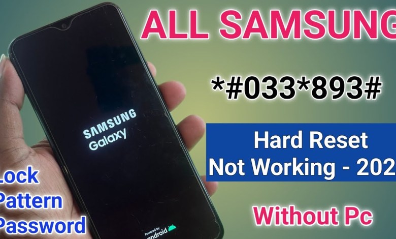 Samsung M31, A03, A12, A50, A51 Hard Reset Not Working Samsung M31, A03, A12, A50, A51 Hard Reset Not Working