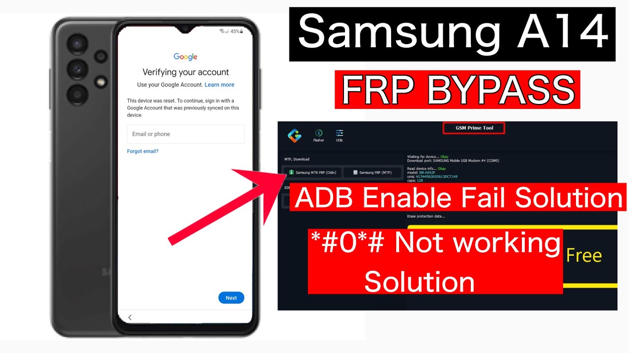 Samsung A14 FRP Bypass Adb Enable Fails: What Went Wrong? | Samsung A14 Samsung A14 FRP Bypass Adb Enable Fails: What Went Wrong? | Samsung A14