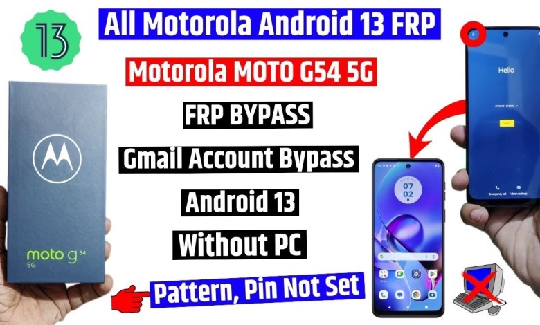 Motorola Moto G54 Frp Bypass | Android 12/ 13 | All Motorola Moto G54 Frp Bypass | Android 12/ 13 | All