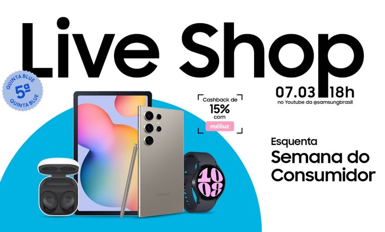 #SamsungLiveShop 07/03 – Samsung Galaxy: aproveite #SamsungLiveShop 07/03 – Samsung Galaxy: aproveite