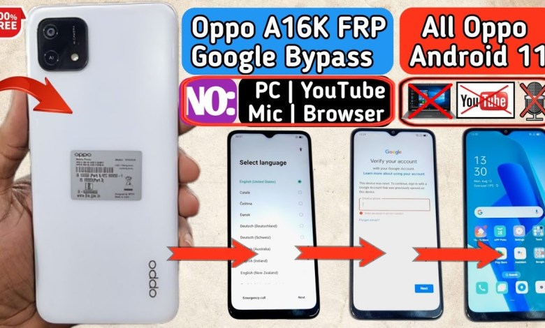 Oppo A16K FRP Bypass | Android 11 | Without PC | Oppo Oppo A16K FRP Bypass | Android 11 | Without PC | Oppo