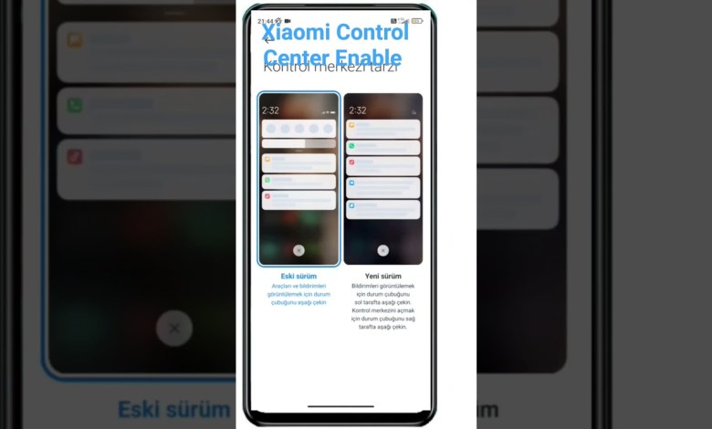how to enable Xiaomi Control Center MIUI 14 #android how to enable Xiaomi Control Center MIUI 14 #android