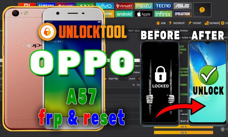 Oppo A57 frp & hard reset one click Unlocktools -FRP Oppo A57 frp & hard reset one click Unlocktools -FRP