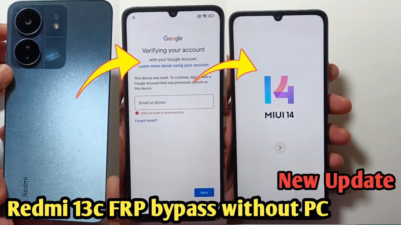 Redmi 13c FRP Bypass Miui 14 | Xiaomi Redmi 13c Google Redmi 13c FRP Bypass Miui 14 | Xiaomi Redmi 13c Google