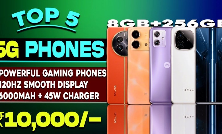 8GB+256GB| Top 5 Best & All-Rounder 5G Phones Under 8GB+256GB| Top 5 Best & All-Rounder 5G Phones Under