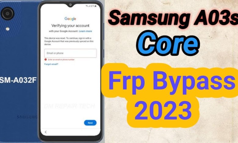 Samsung A03s core Frp Bypass 2023 | Samsung A03s Samsung A03s core Frp Bypass 2023 | Samsung A03s