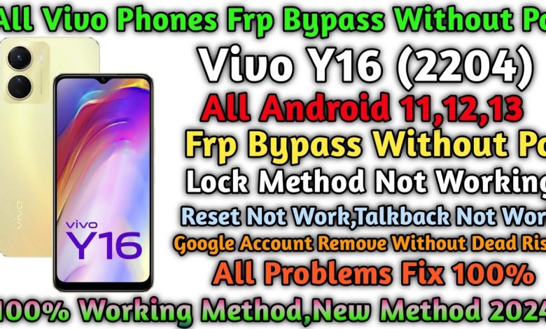 VIVO Y16 FRP BYPASS WITHOUT PC/FRP BYPASS ONE CLICK/GSM VIVO Y16 FRP BYPASS WITHOUT PC/FRP BYPASS ONE CLICK/GSM