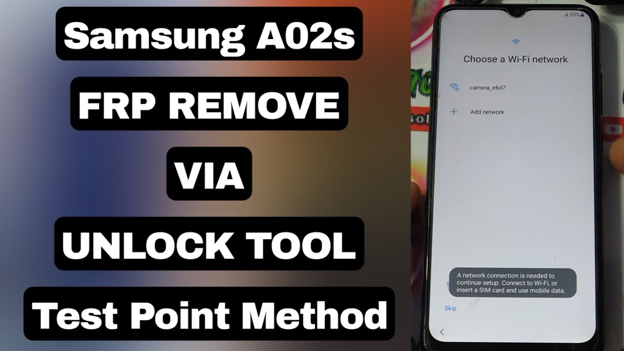 SAMSUNG A02S FRP Remove Via UnlockTool Test Point SAMSUNG A02S FRP Remove Via UnlockTool Test Point