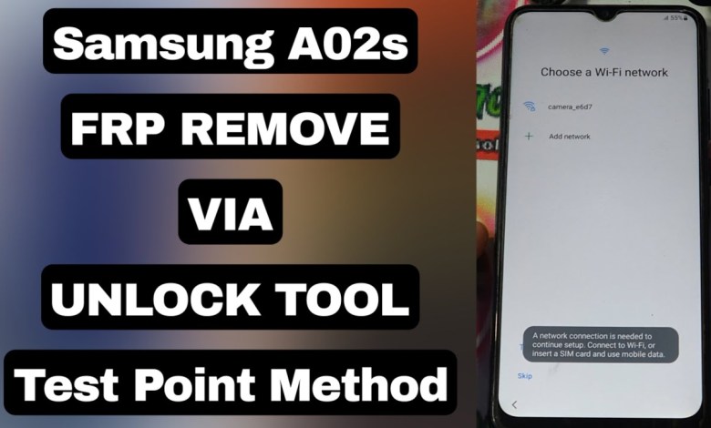 SAMSUNG A02S FRP Remove Via UnlockTool Test Point SAMSUNG A02S FRP Remove Via UnlockTool Test Point