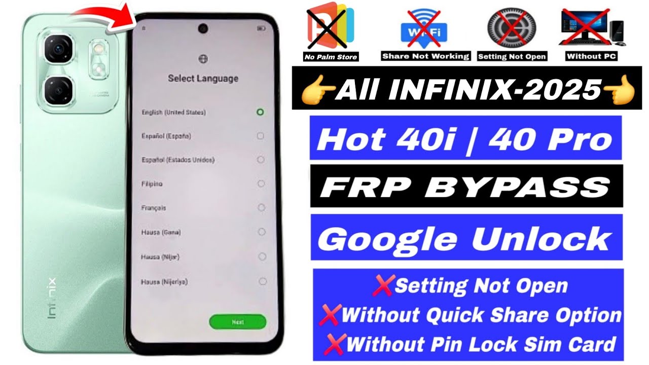 Unlocking the Secrets: Bypass Infinix Hot 40i FRP Without a PC in 2025! Don’t Miss Out! Unlocking the Secrets: Bypass Infinix Hot 40i FRP Without a PC in 2025! Don’t Miss Out!