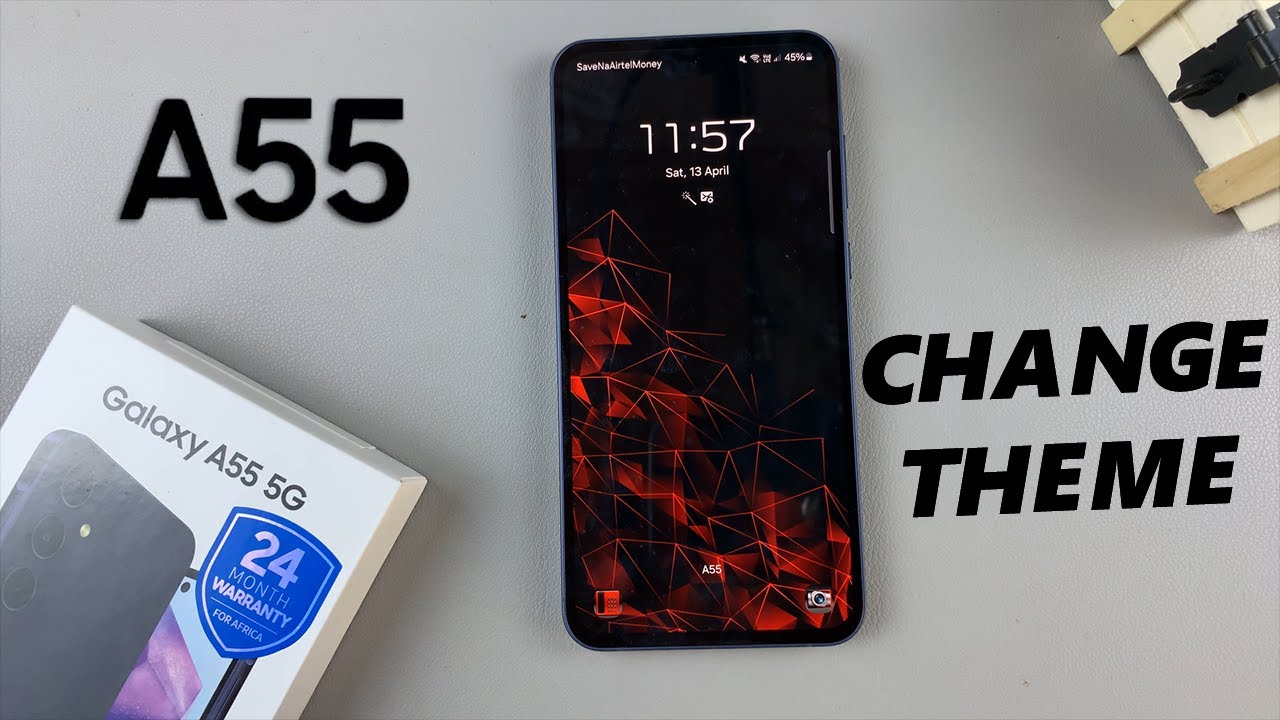 Samsung Galaxy A55 5G: How To Change Theme Samsung Galaxy A55 5G: How To Change Theme