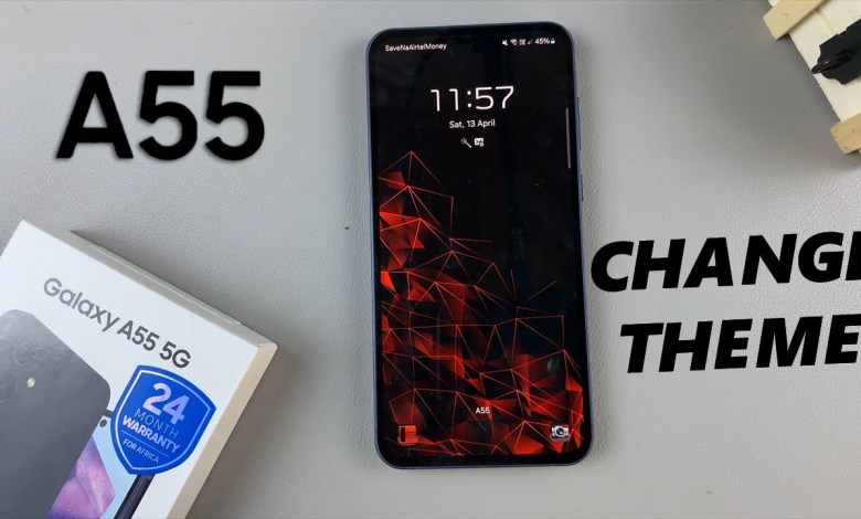 Samsung Galaxy A55 5G: How To Change Theme Samsung Galaxy A55 5G: How To Change Theme