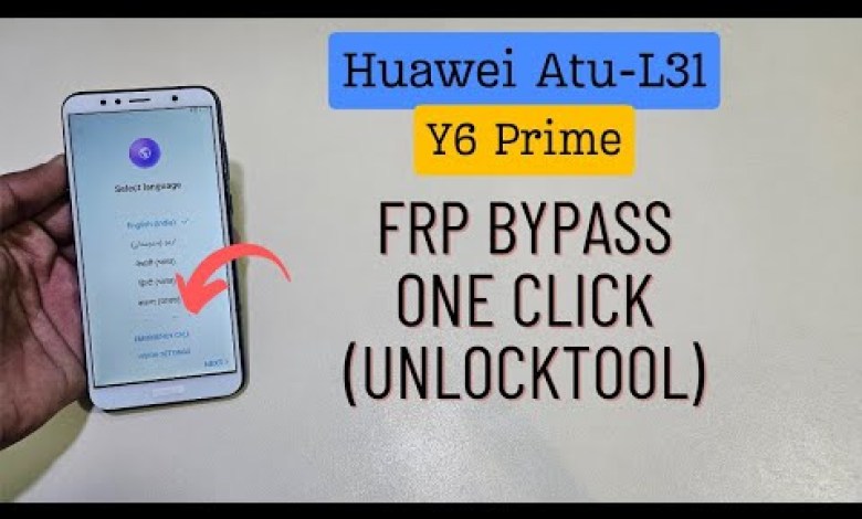 Huawei Y6 Prime Frp Bypass (UnlockTool) Huawei Atu-L31 Huawei Y6 Prime Frp Bypass (UnlockTool) Huawei Atu-L31