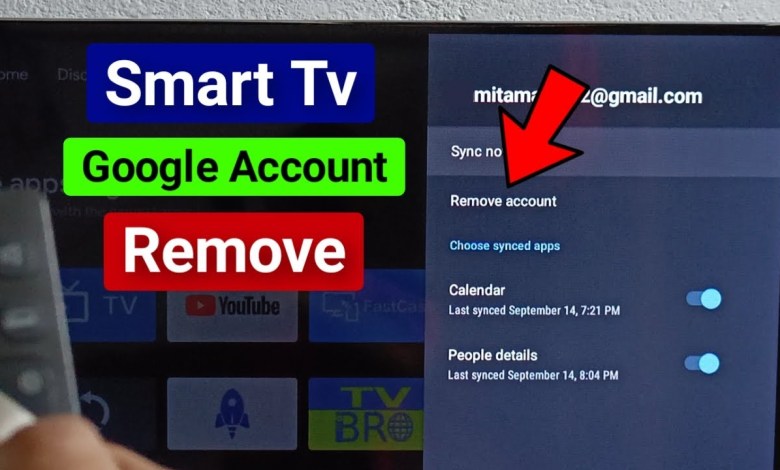 Smart TV Gmail Account Remove Smart TV Gmail Account Remove