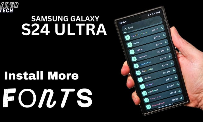 How to Install More Fonts on your Samsung Galaxy How to Install More Fonts on your Samsung Galaxy