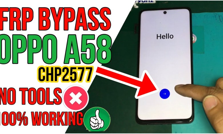 Oppo A58 CPH2577 Frp Bypass without PC Android 13 Oppo A58 CPH2577 Frp Bypass without PC Android 13