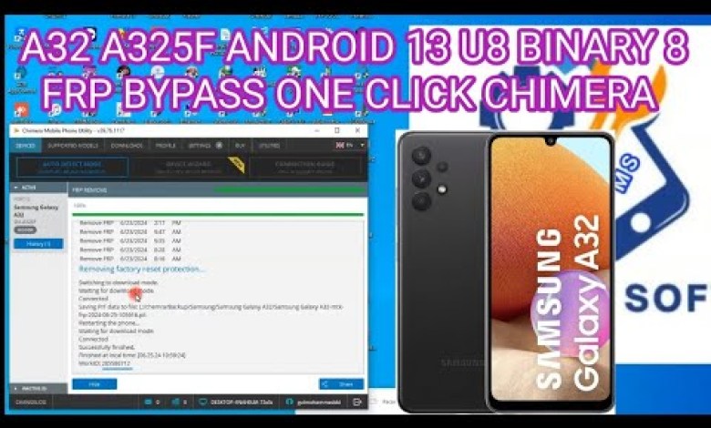 A32 A325F ANDROID 13 U8 BINARY 8 FRP BYPASS ONE CLICK A32 A325F ANDROID 13 U8 BINARY 8 FRP BYPASS ONE CLICK