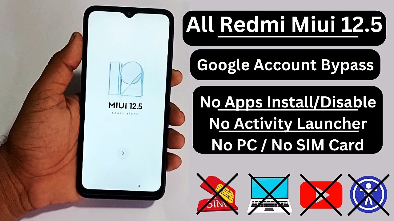 Redmi 9,9t,9a,9i,10a, (Miui 12.5) Frp Bypass 2024 Redmi 9,9t,9a,9i,10a, (Miui 12.5) Frp Bypass 2024