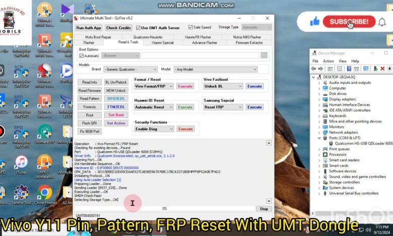 Vivo Y11 Pin, Pattern, FRP Reset With UMT Dongle Vivo Y11 Pin, Pattern, FRP Reset With UMT Dongle