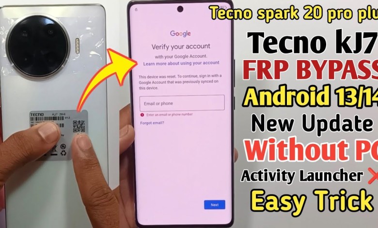Tecno Spark 20 Pro Plus Frp Bypass Android 13/14 Tecno Spark 20 Pro Plus Frp Bypass Android 13/14