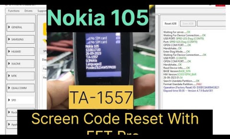Nokia 105 New Ta-1557 Screen Code Reset | Security Code Nokia 105 New Ta-1557 Screen Code Reset | Security Code