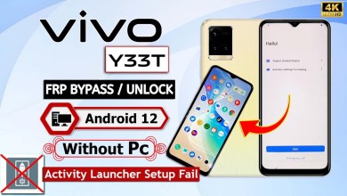 Vivo Y33T Android 12 Frp Bypass Activity Launcher Setup Vivo Y33T Android 12 Frp Bypass Activity Launcher Setup